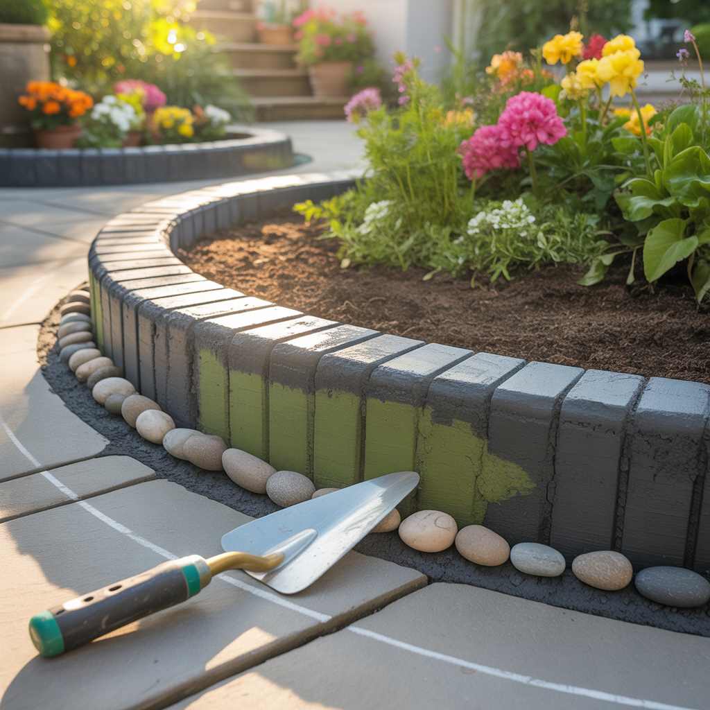 ideas for concrete edging