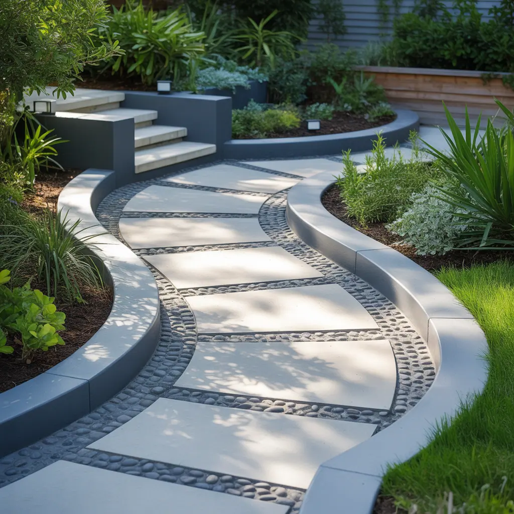 ideas for concrete edging