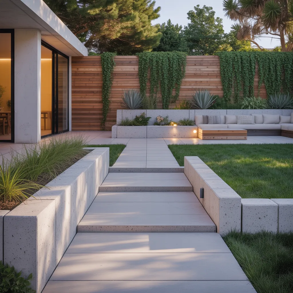 ideas for concrete retaining walls