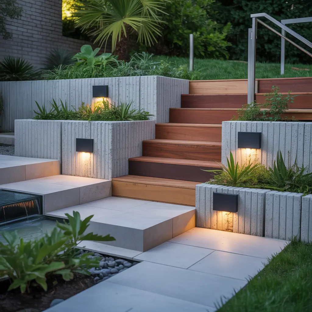 ideas for concrete retaining walls