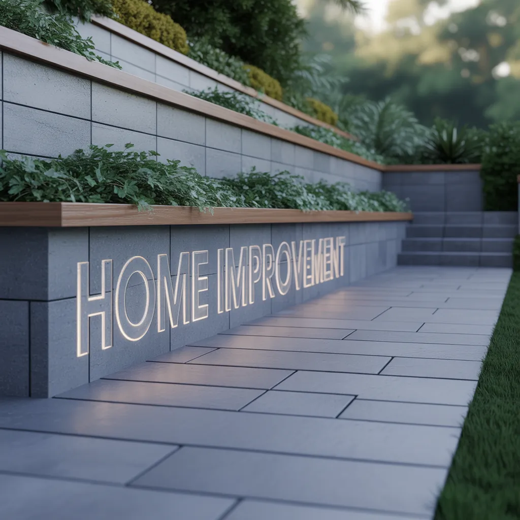 ideas for concrete retaining walls