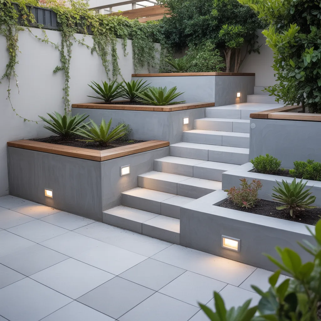 ideas for concrete retaining walls