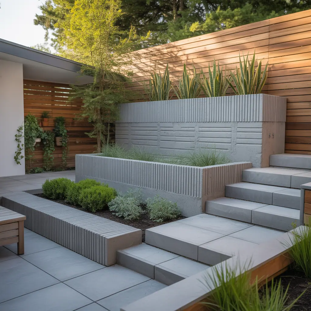 ideas for concrete retaining walls