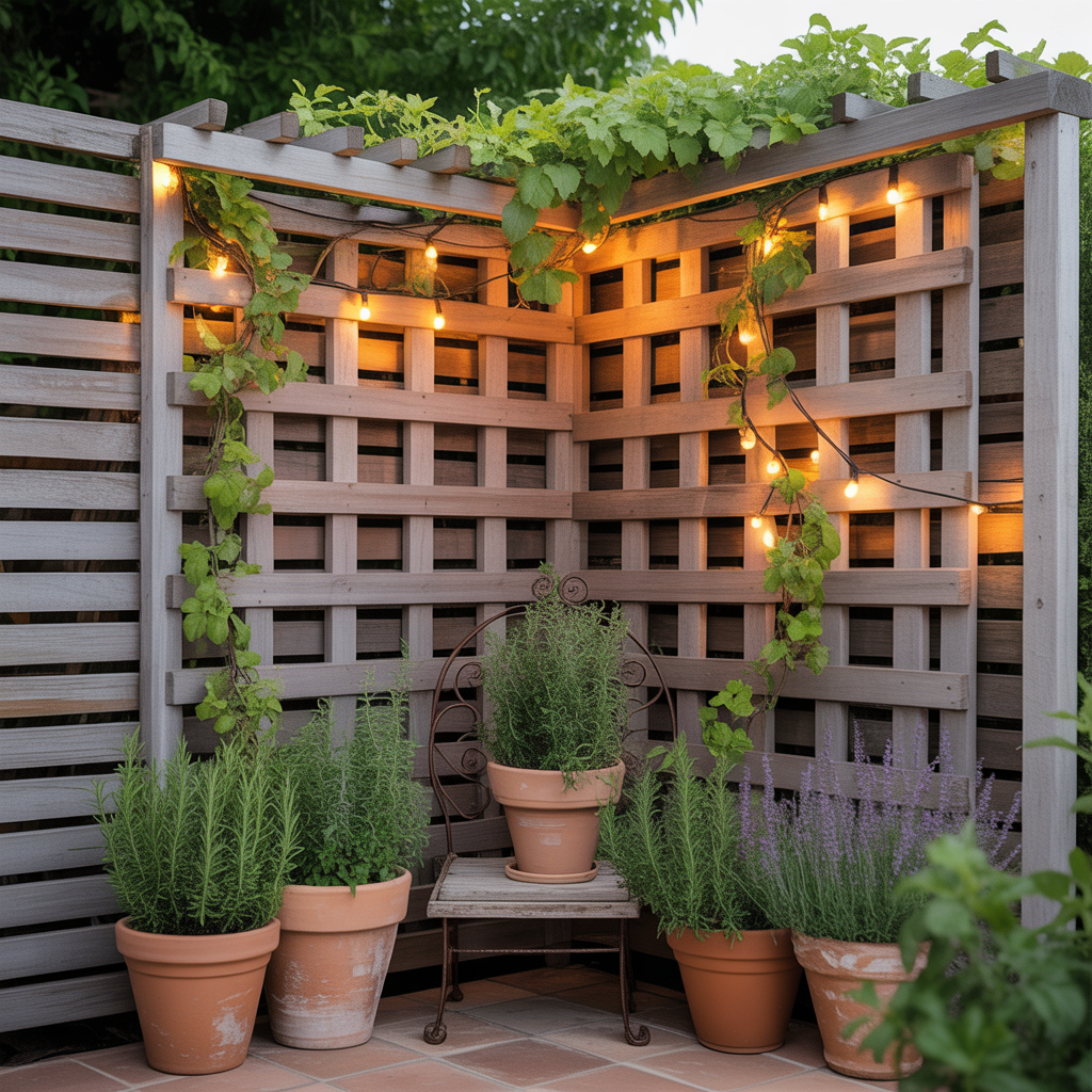 ideas for corner trellis