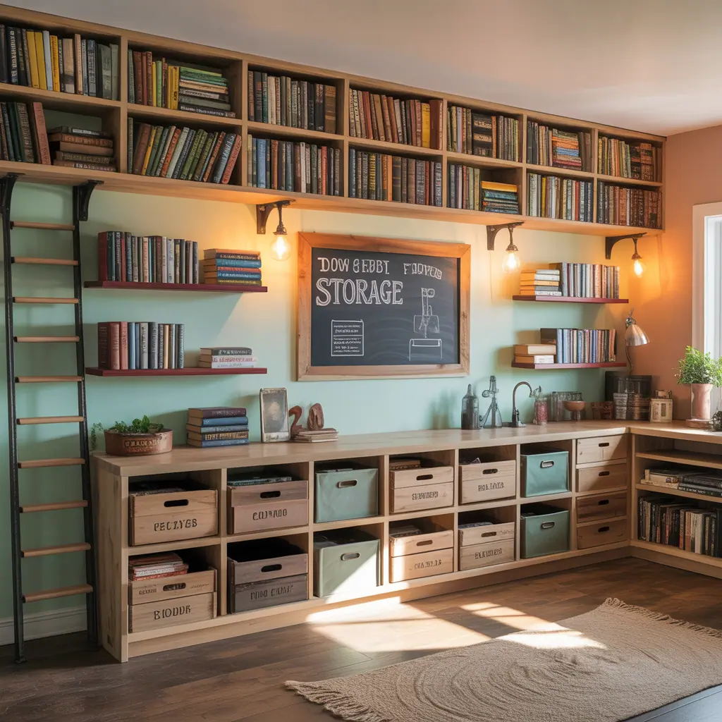 ideas for creative book storage