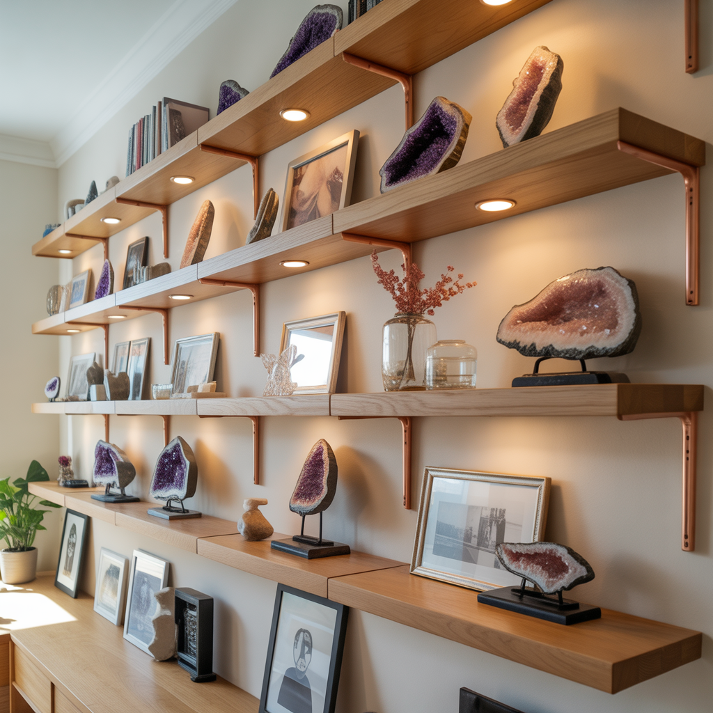 ideas for crystals display