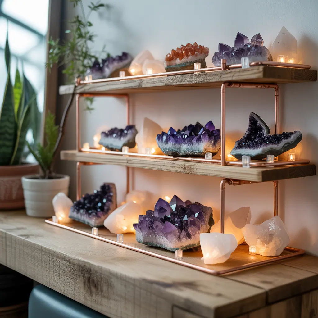 ideas for crystals display