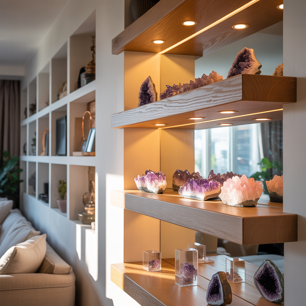 ideas for crystals display