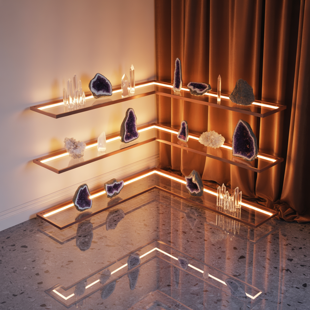 ideas for crystals display