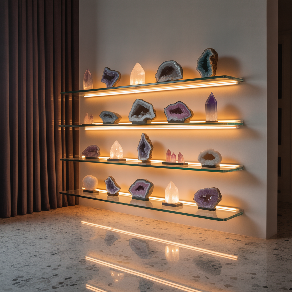 ideas for crystals display