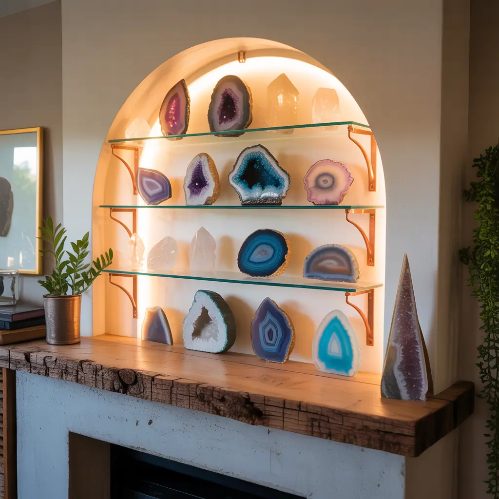 ideas for crystals display