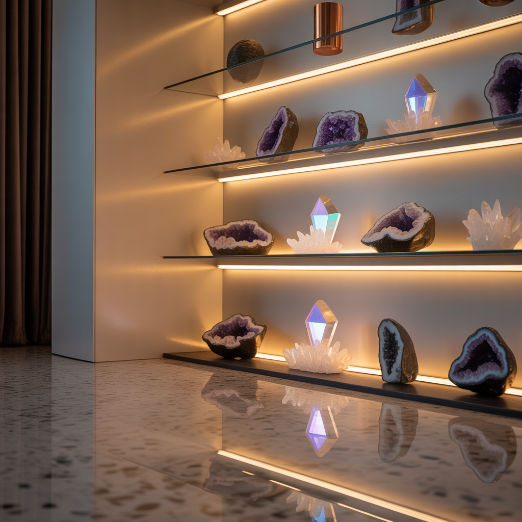 ideas for crystals display