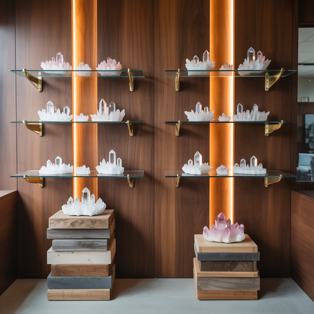 ideas for crystals display