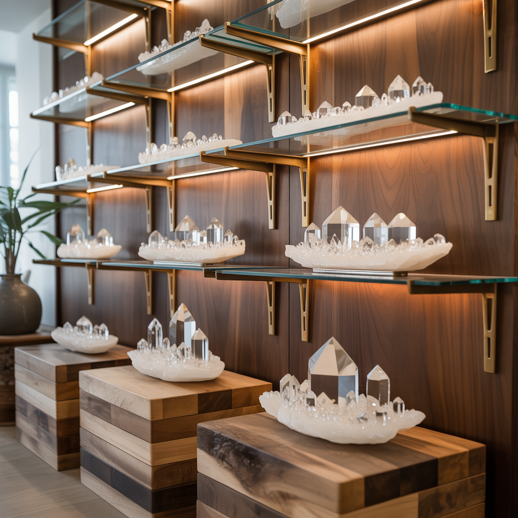 ideas for crystals display