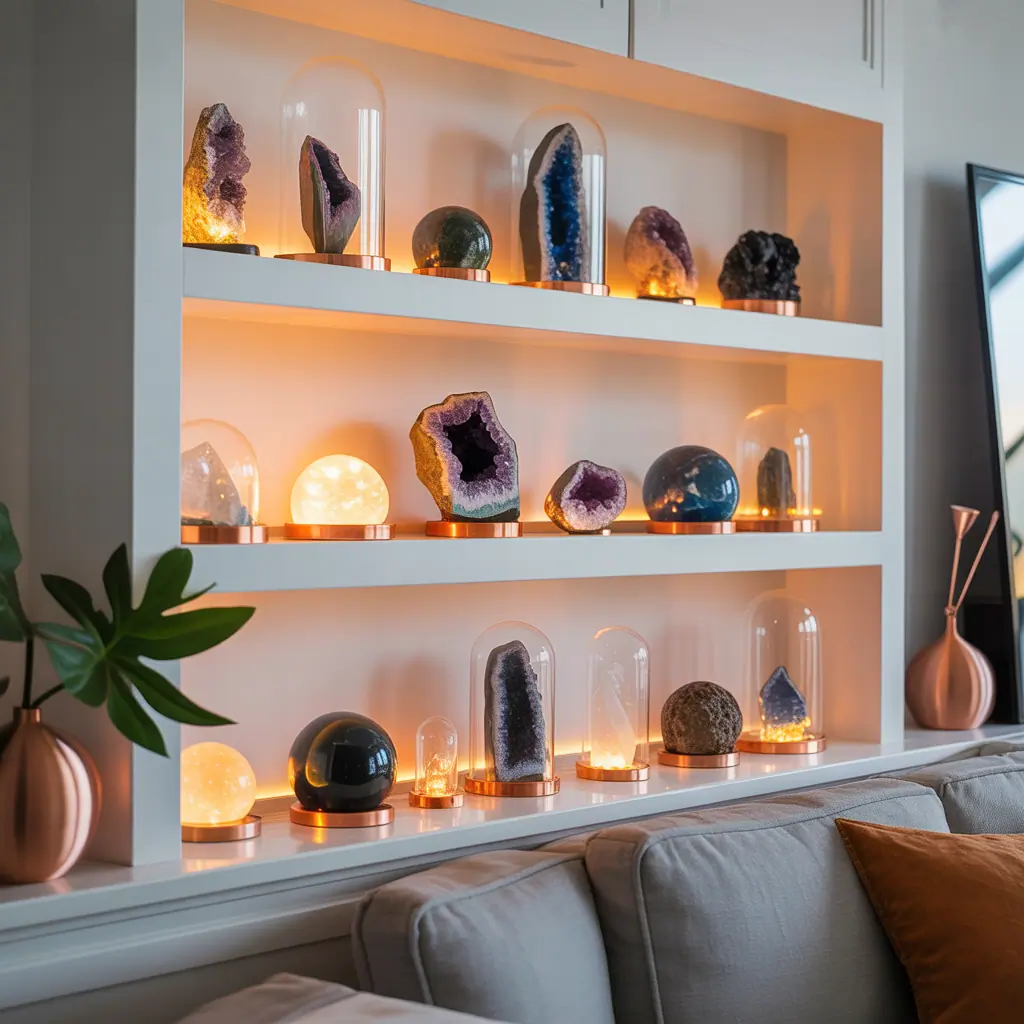 ideas for crystals display