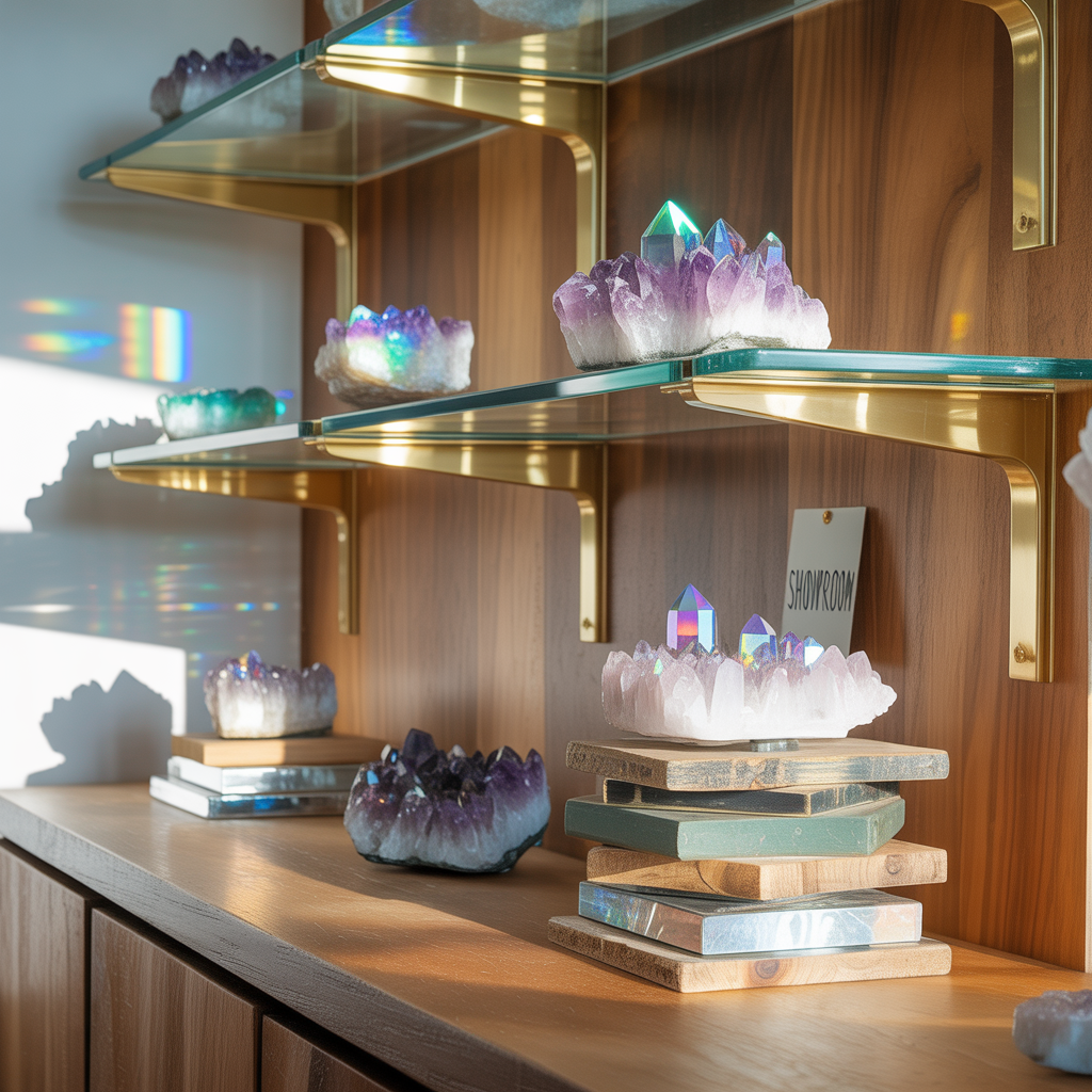 ideas for crystals display