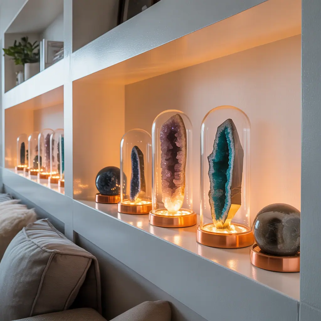ideas for crystals display