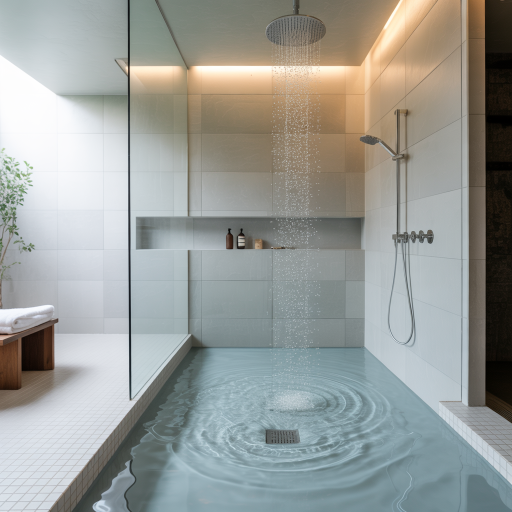 ideas for curbless showers