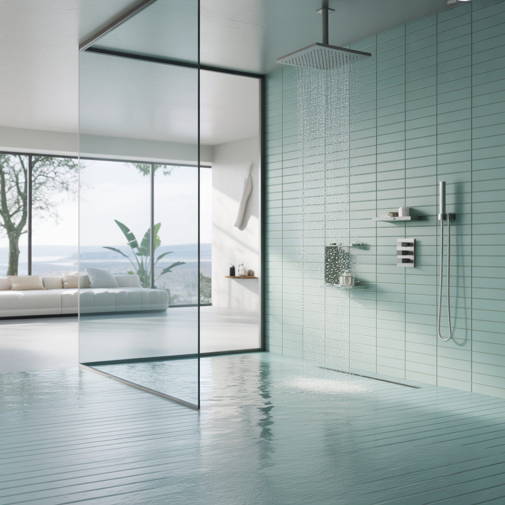 ideas for curbless showers