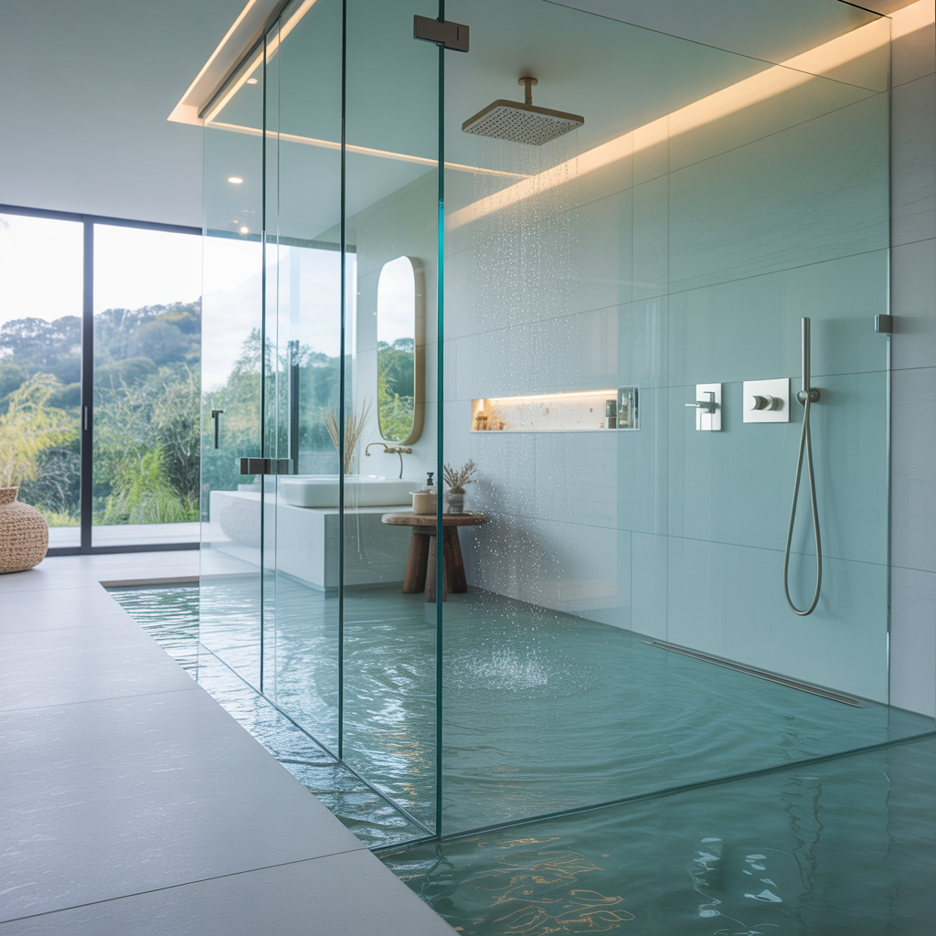 ideas for curbless showers