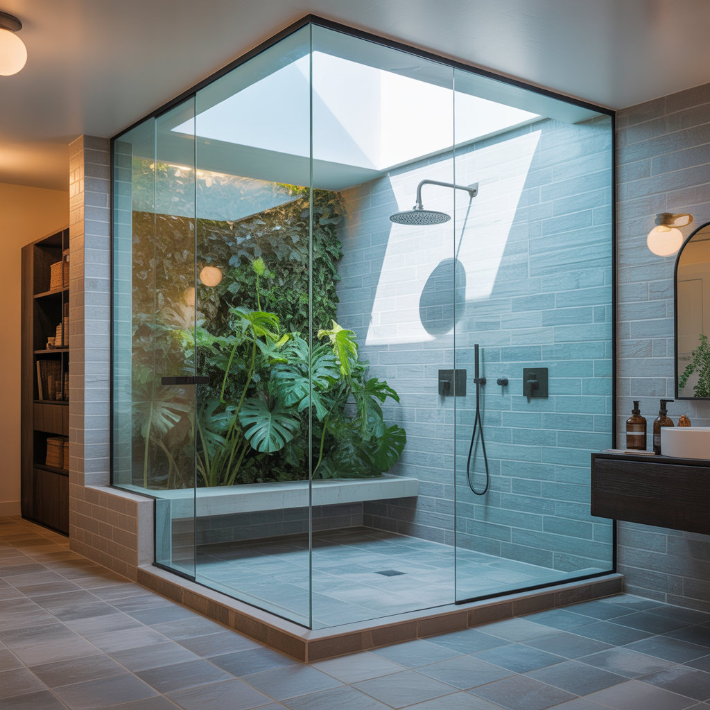 ideas for curbless showers