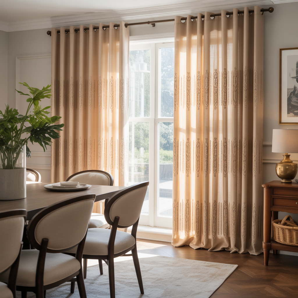 ideas for dining room curtains