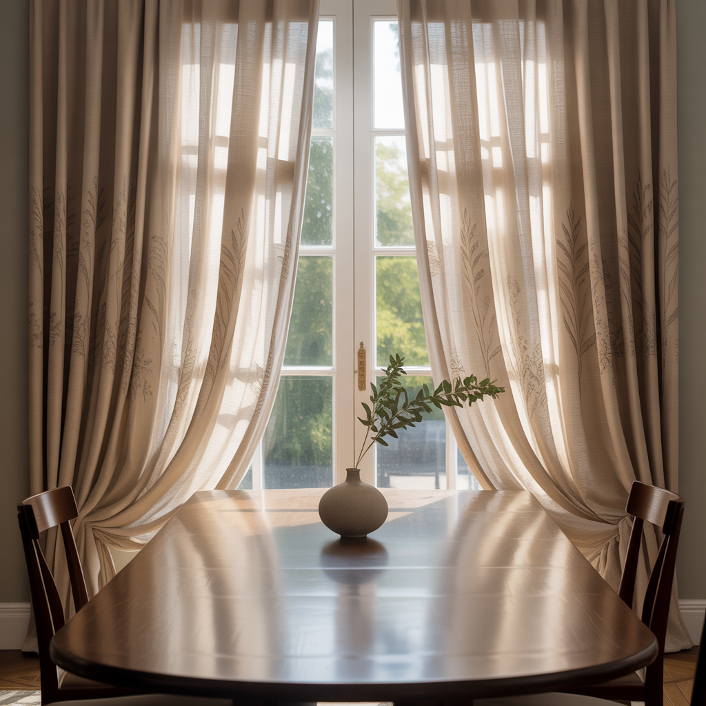 ideas for dining room curtains