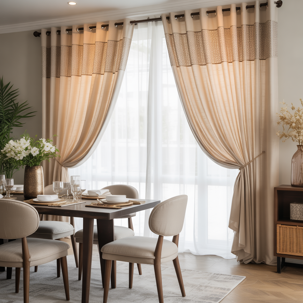 ideas for dining room curtains