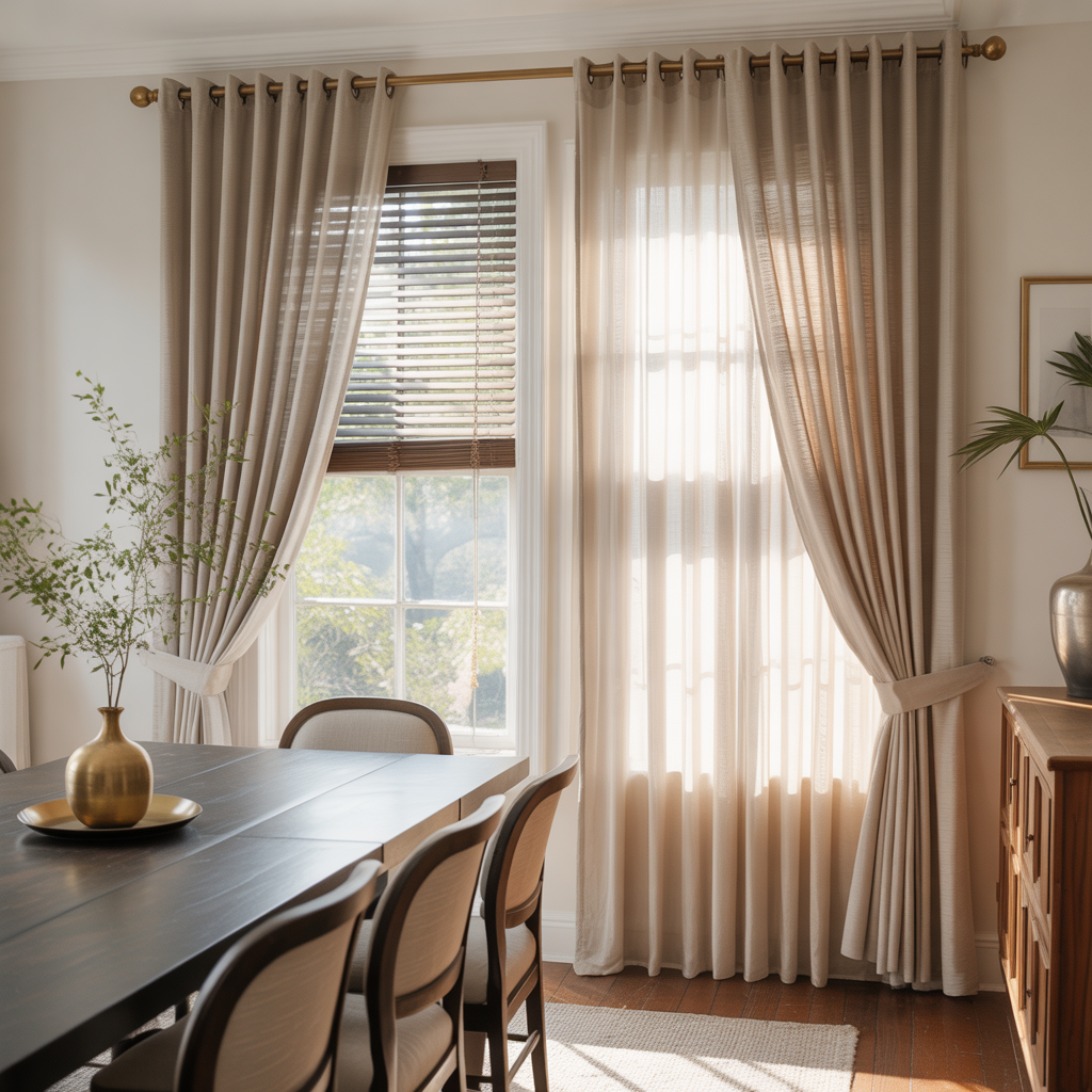 ideas for dining room curtains