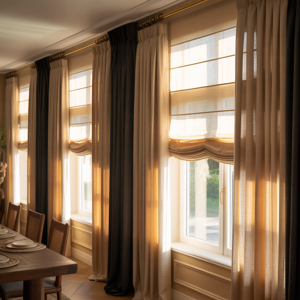 ideas for dining room curtains