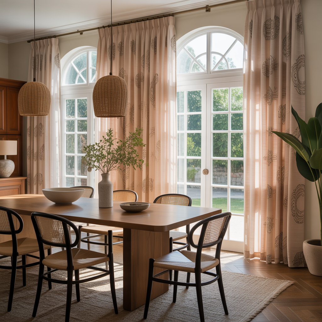 ideas for dining room curtains