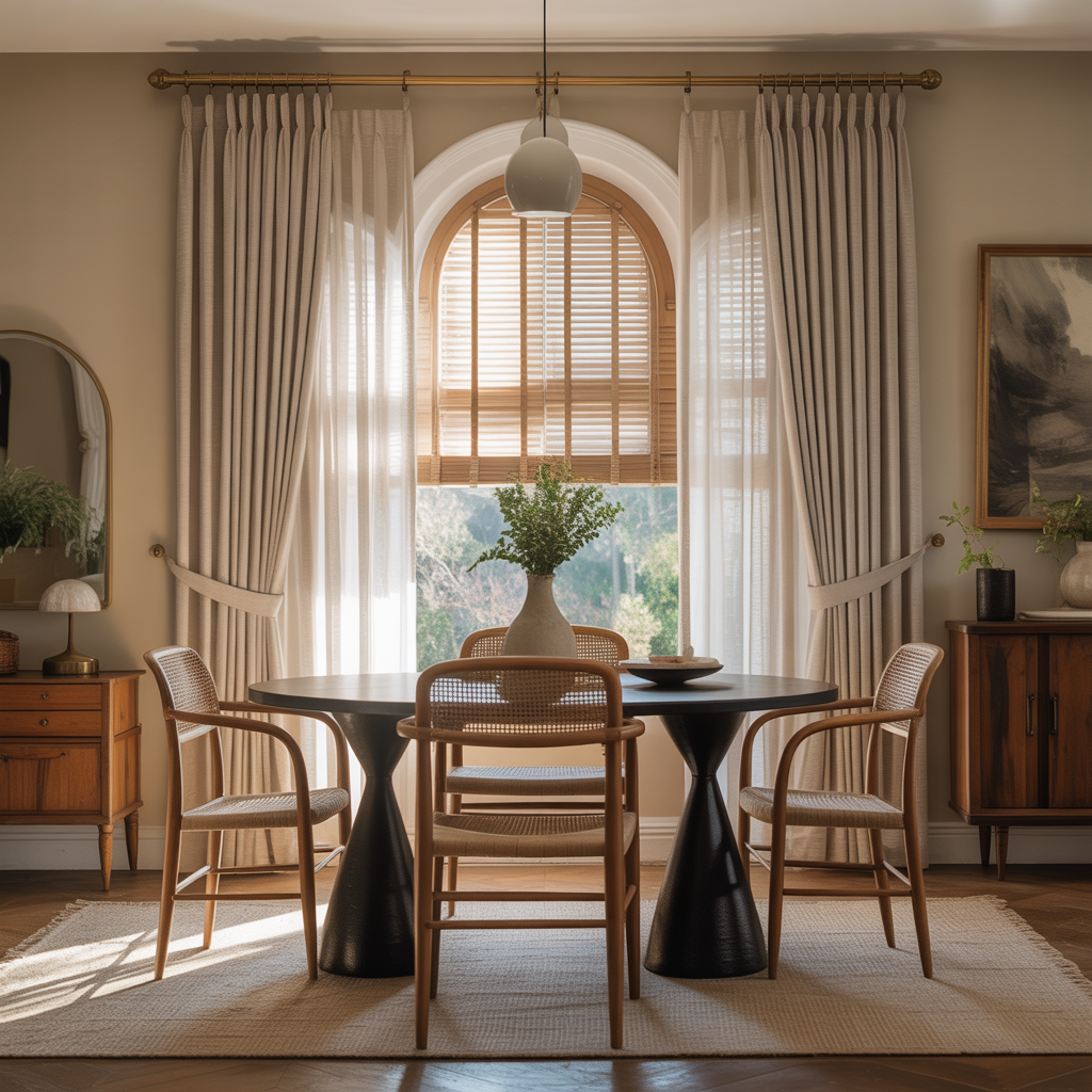 ideas for dining room curtains
