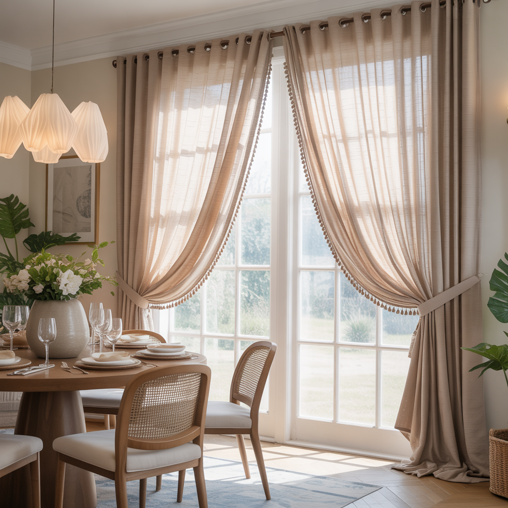 ideas for dining room curtains
