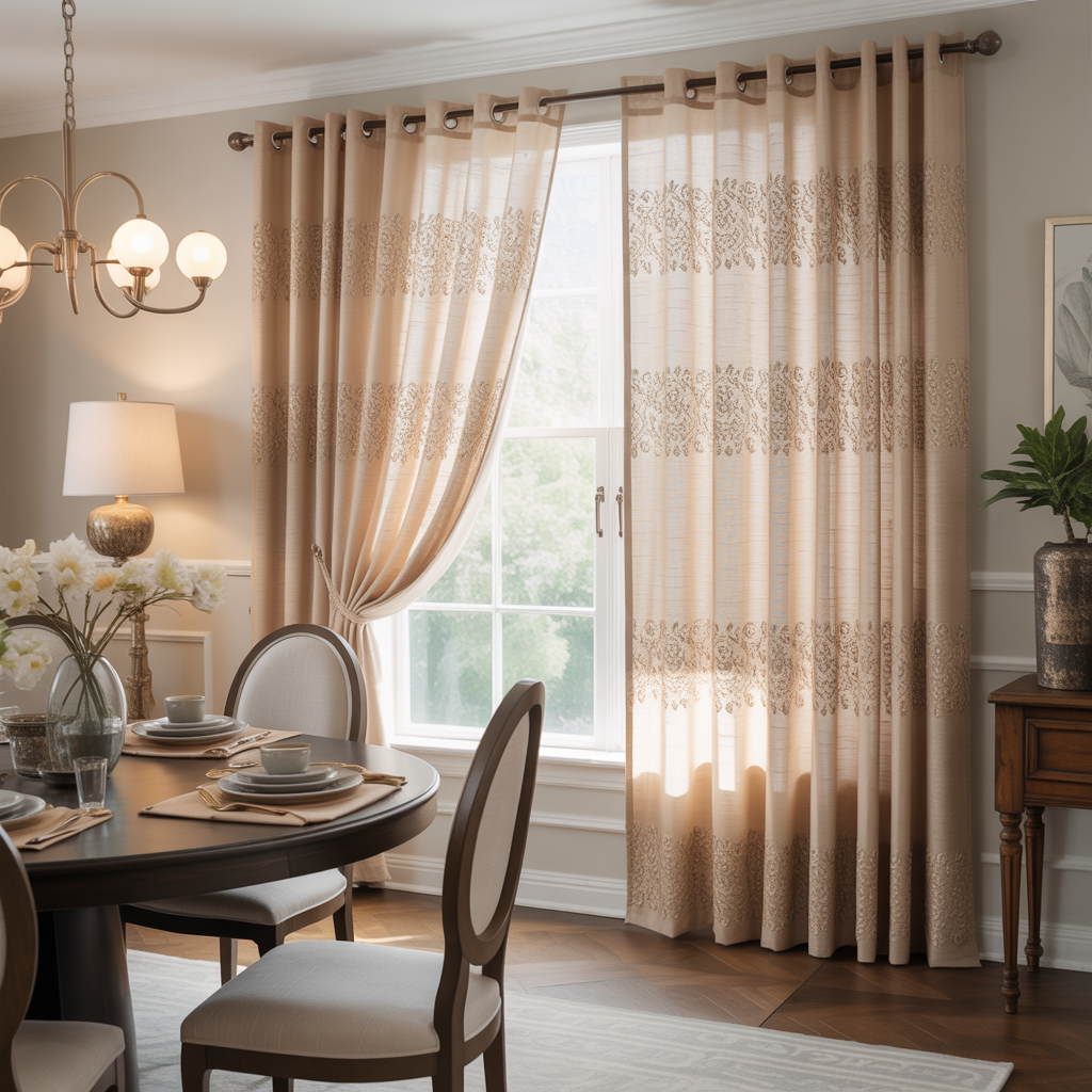 ideas for dining room curtains