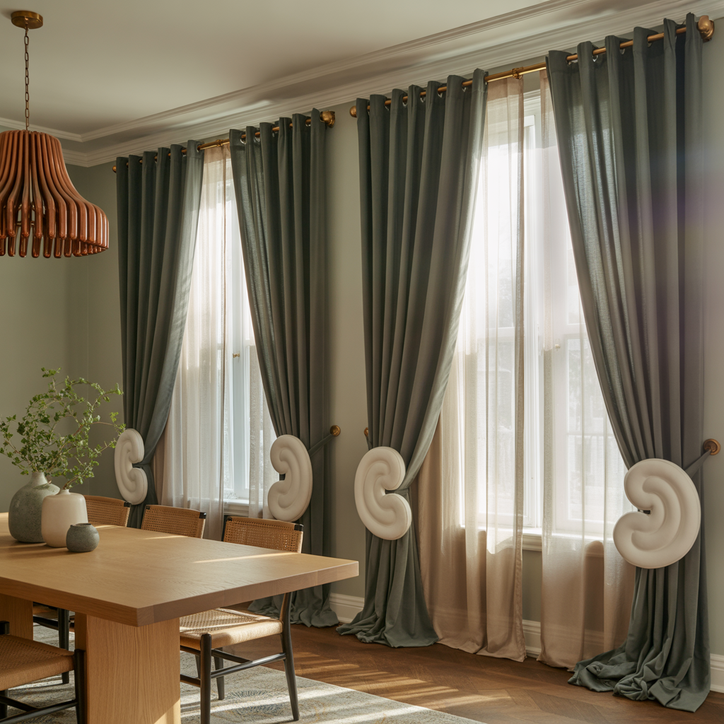 ideas for dining room curtains
