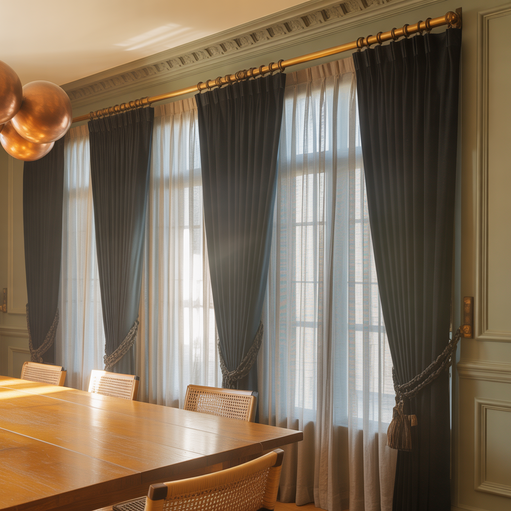 ideas for dining room curtains
