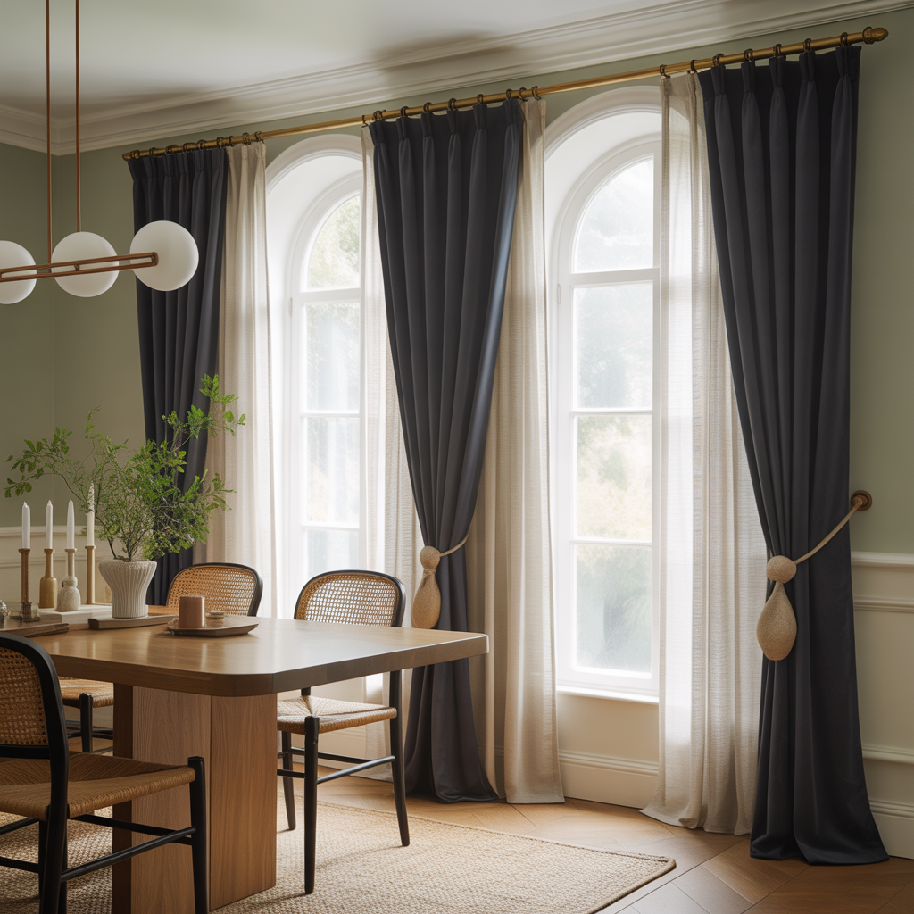 ideas for dining room curtains
