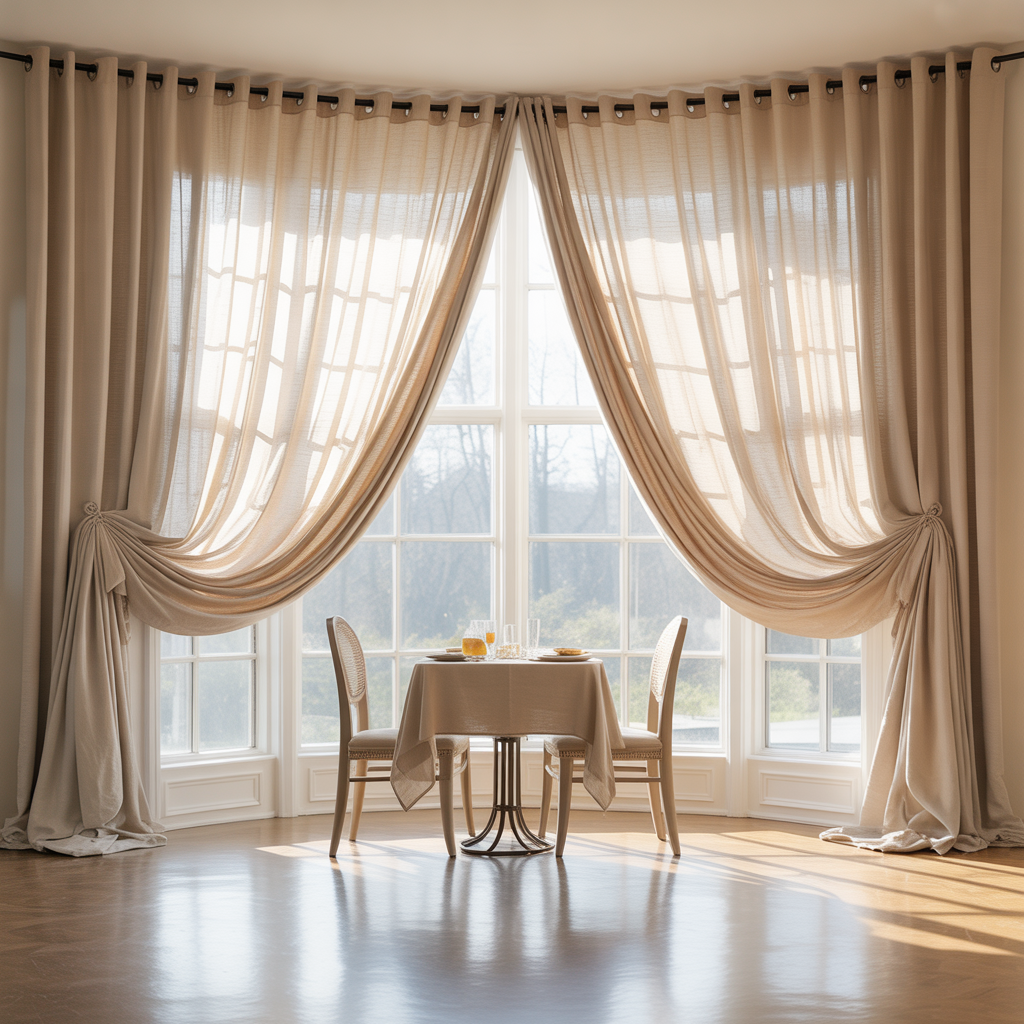 ideas for dining room curtains