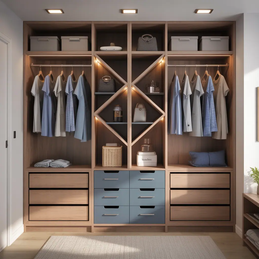 ideas for double rod closet