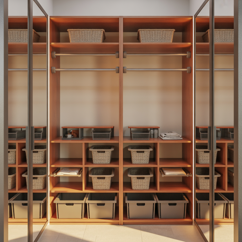 ideas for double rod closet