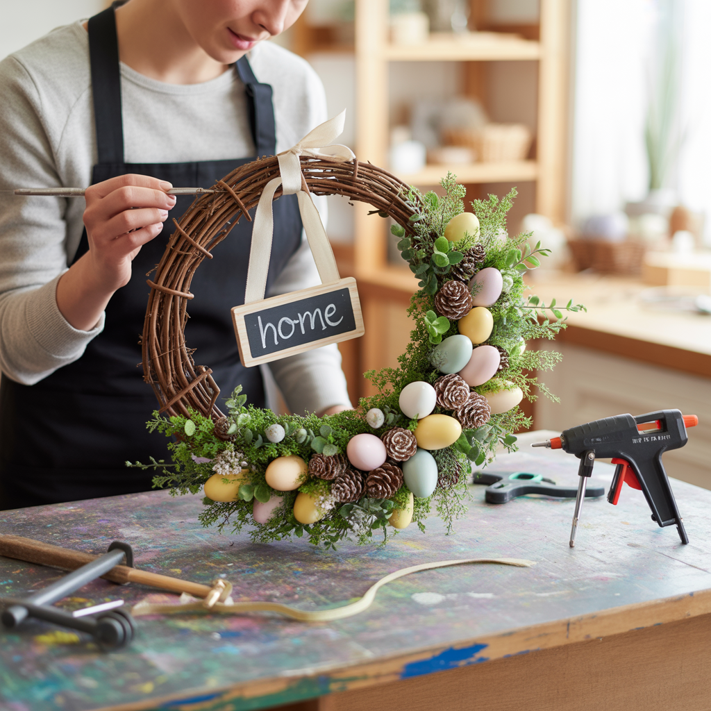 ideas for easter wreath