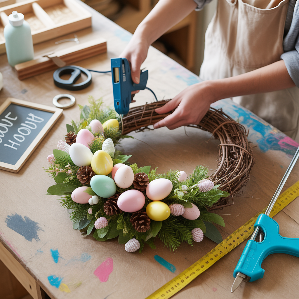 ideas for easter wreath