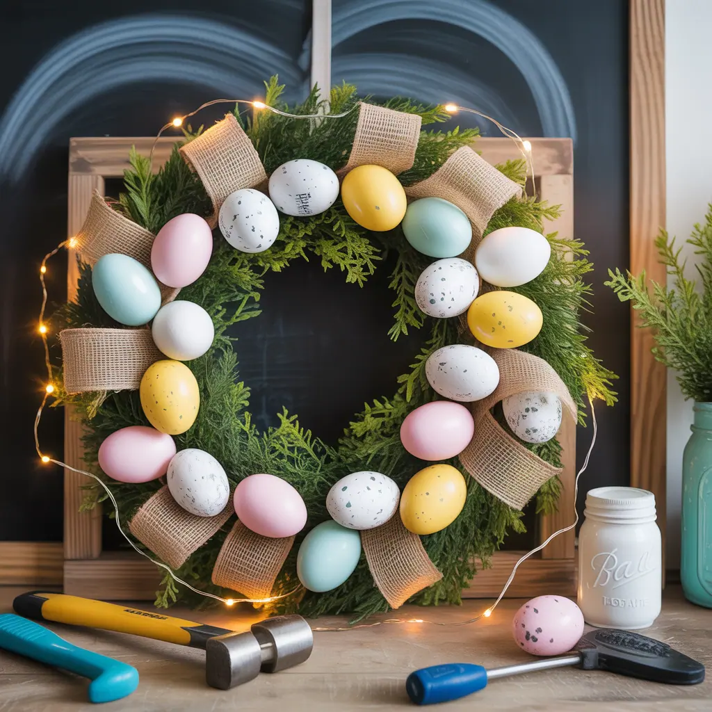 ideas for easter wreath