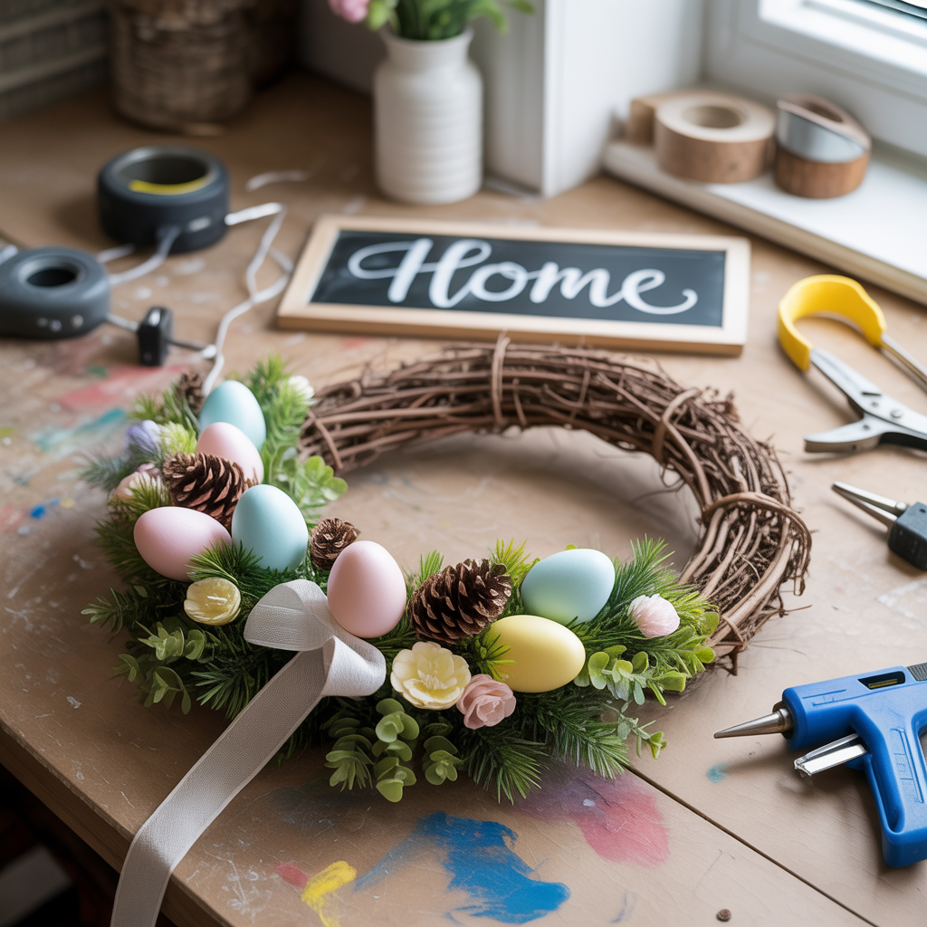 ideas for easter wreath