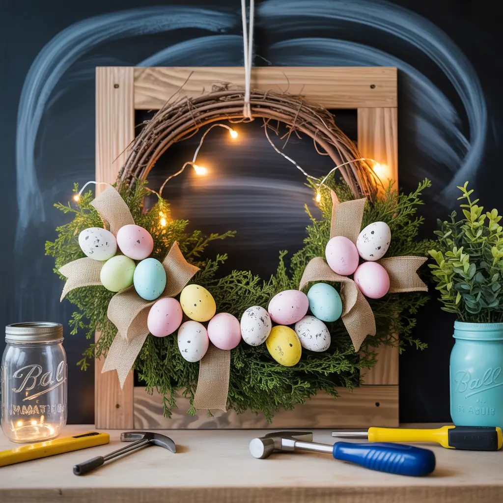 ideas for easter wreath