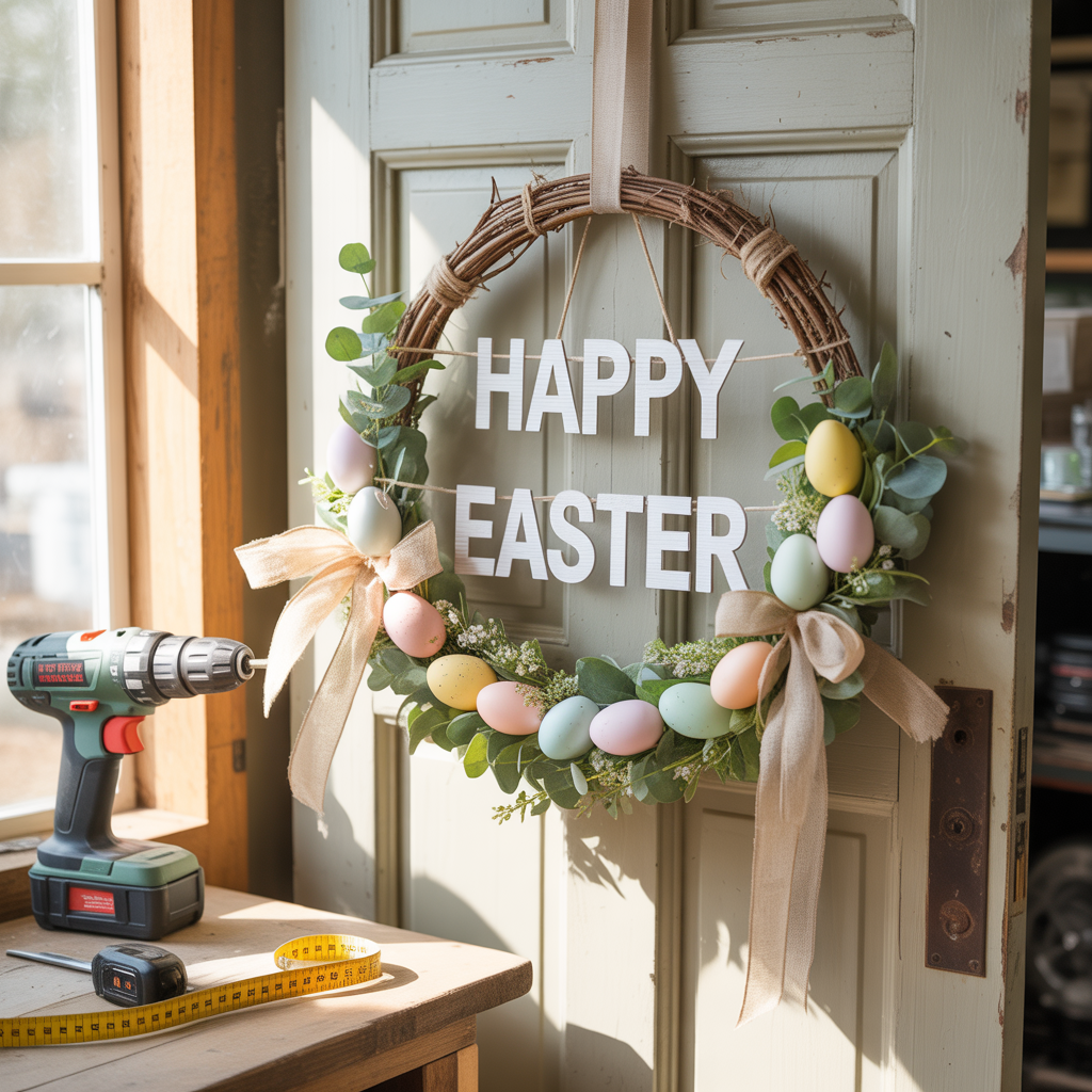 ideas for easter wreath