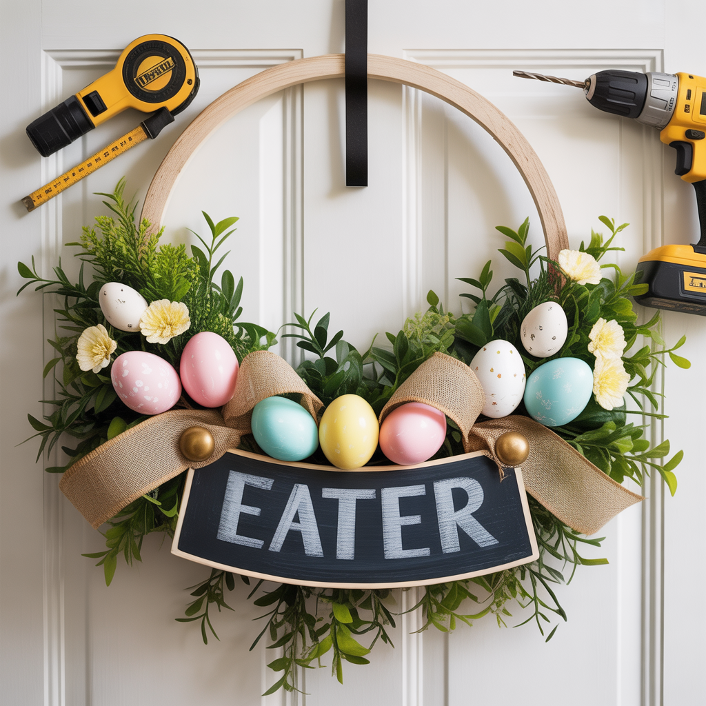 ideas for easter wreath