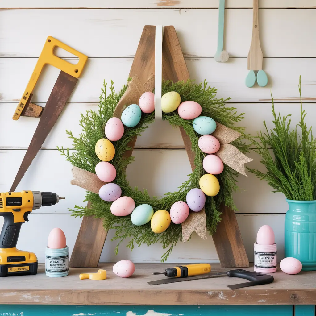 ideas for easter wreath
