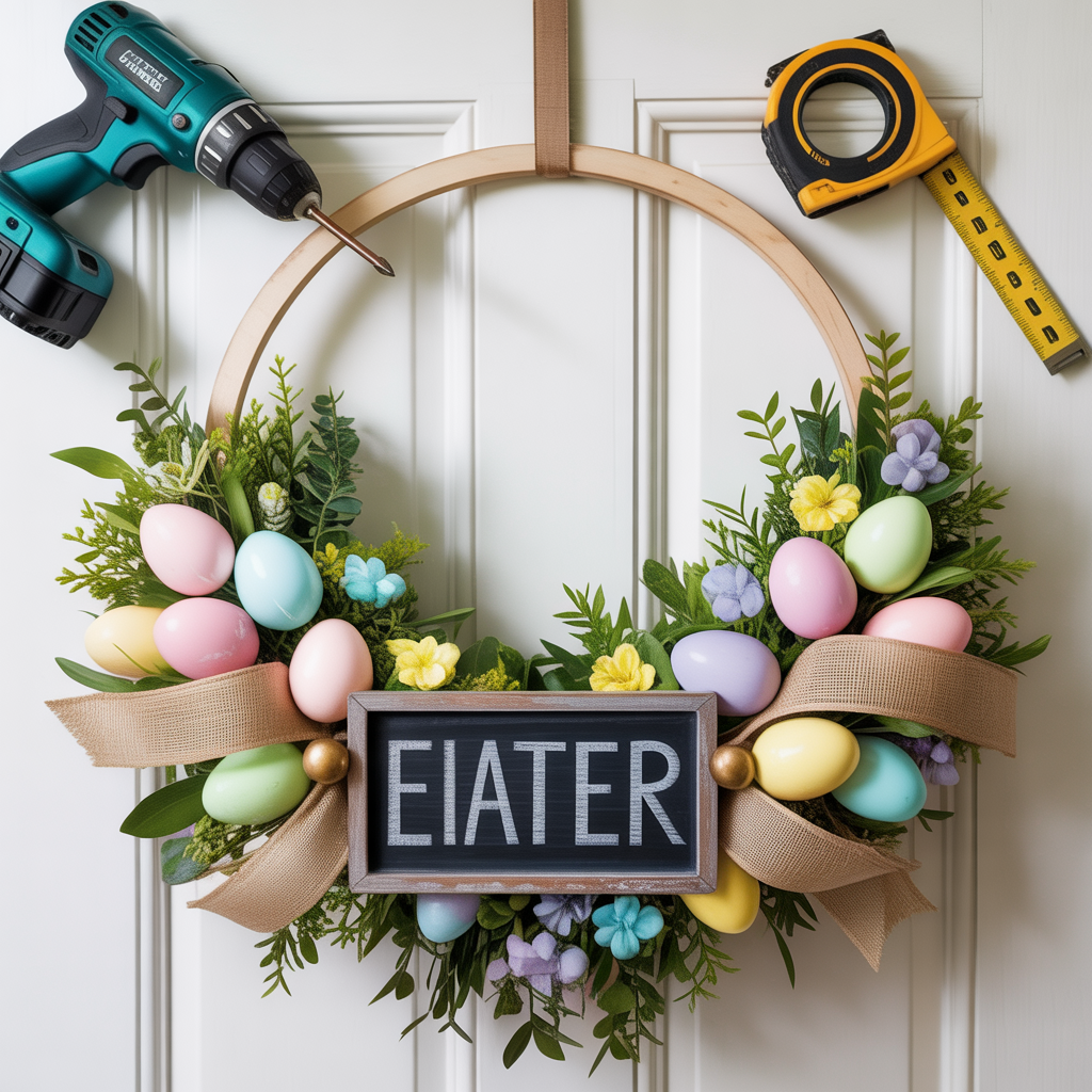 ideas for easter wreath