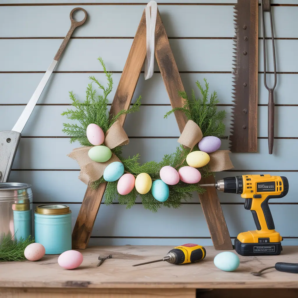 ideas for easter wreath